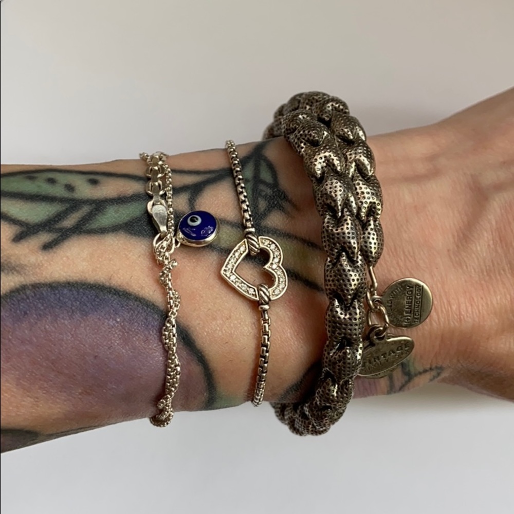 Alex & Ani Silver Vintage Wrap Bracelet - Picture 10 of 13
